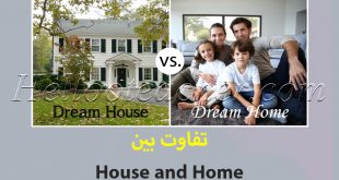 تفاوت بین house و home